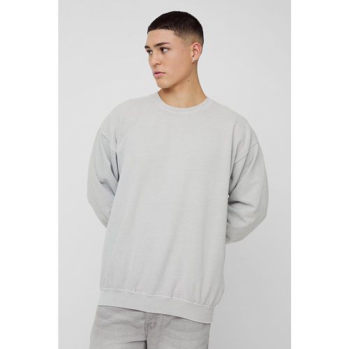 Sudadera Oversize Desteñida Con Bordado Paris En El Cuello - boohoo - Modalova