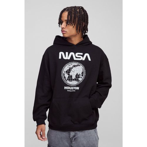 Felpa oversize con stampa ufficiale NASA e cappuccio - boohoo - Modalova