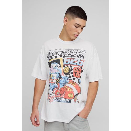 Camiseta Oversize Con Estampado Universitario De Disney - boohoo - Modalova