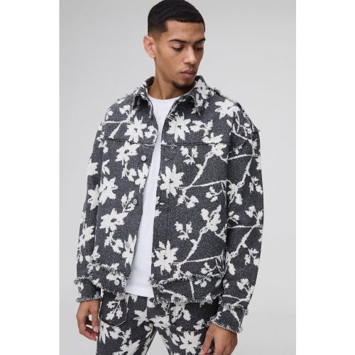 Sobrecamisa Regular De Flores Con Estampado De Tapiz - boohoo - Modalova