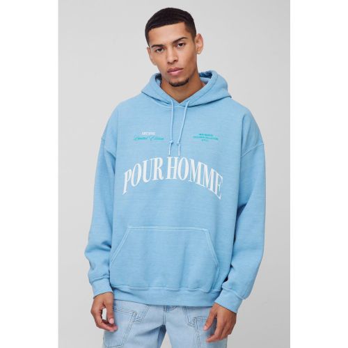 Sudadera Oversize Con Capucha Y Estampado Homme - boohoo - Modalova