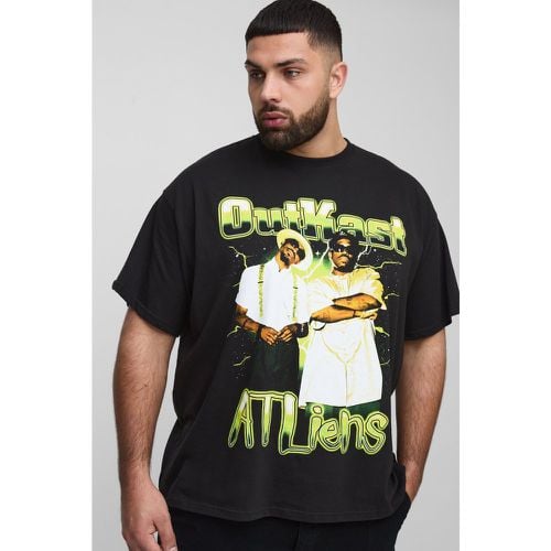 T-shirt Plus Size oversize ufficiale con stampa Outkast - boohoo - Modalova