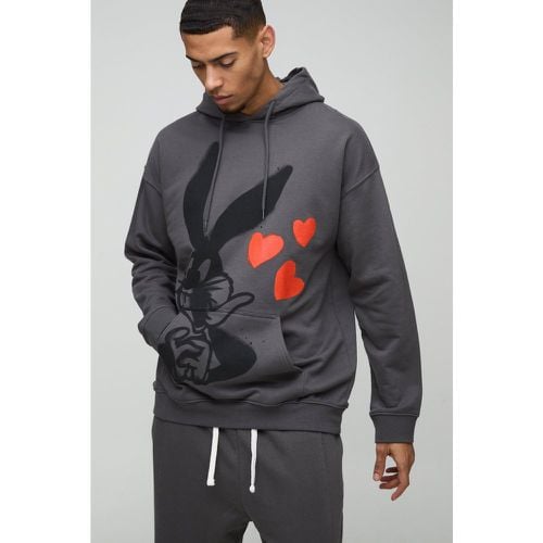 Sudadera Oversize Con Capucha Y Estampado De Bugs Bunny - boohoo - Modalova