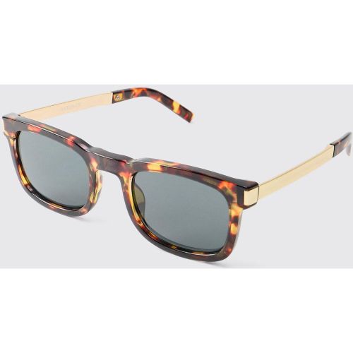 Gafas De Sol De Carey Y Metal Dorado - boohoo - Modalova