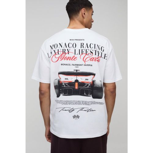 Camiseta Oversize De Monaco Racing - boohoo - Modalova