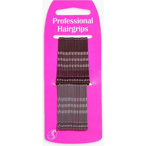 Hair Grips Brunette Kirby - set di 40 - boohoo - Modalova