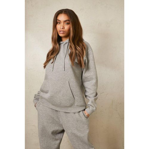 Felpa con cappuccio, Grigio - boohoo - Modalova