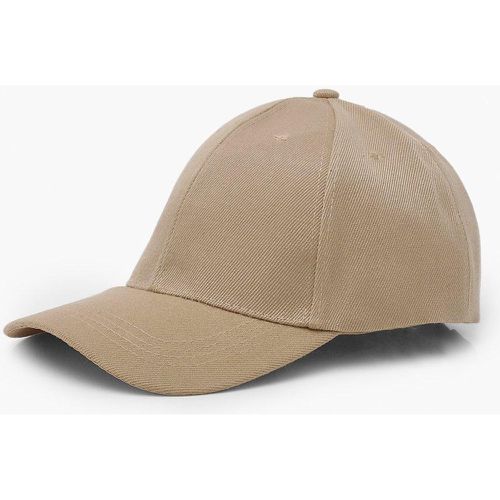 Cappello da baseball beige, Beige - boohoo - Modalova