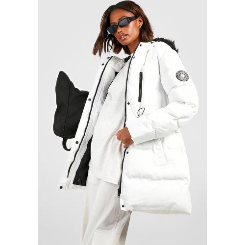 Parka Técnica Luxe Con Ribete De Pelo Sintético - boohoo - Modalova