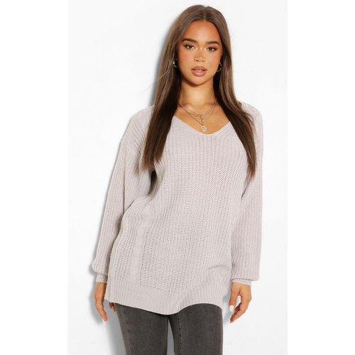 Jersey Oversize Con Escote De Pico - boohoo - Modalova