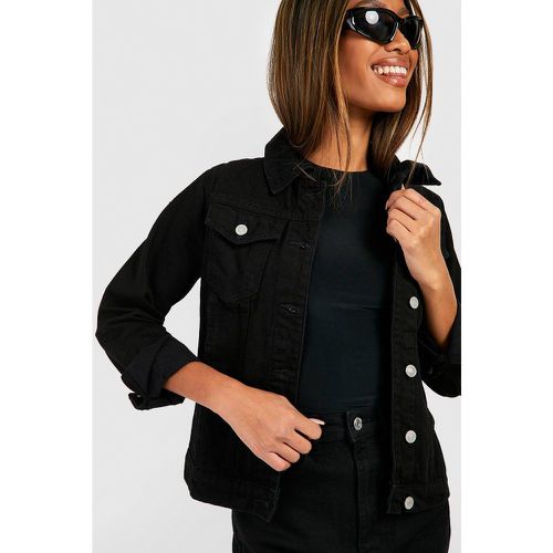 Chaqueta Vaquera Western, Negro - boohoo - Modalova