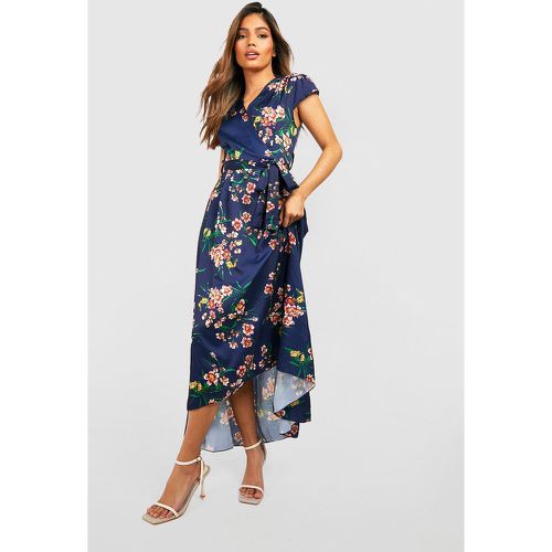 Vestido Midaxi De Flores Con Atadura En La Cintura Y Mangas Casquillo - boohoo - Modalova