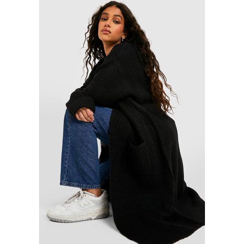 Cappotto pesante in maglia spessa - boohoo - Modalova