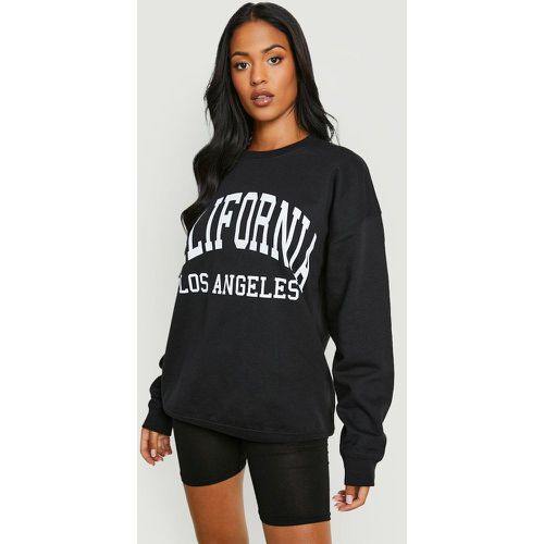 Sudadera Tall Con Estampado Universitario De California - boohoo - Modalova