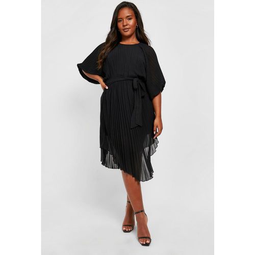 Vestito midi Plus Size con pieghe e maniche a sbuffo - boohoo - Modalova