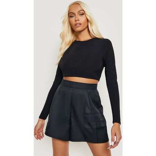 Crop top seducente a maniche lunghe - boohoo - Modalova