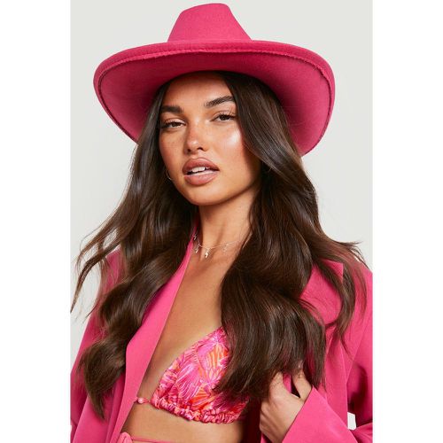 Sombrero De Vaquero Rosa, Pink - boohoo - Modalova