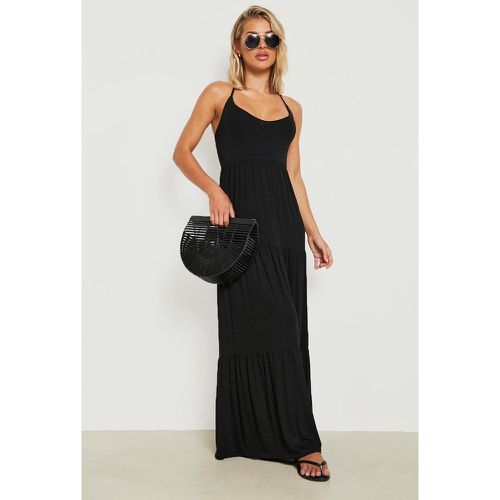 Vestito maxi con scollo a V e balze - boohoo - Modalova