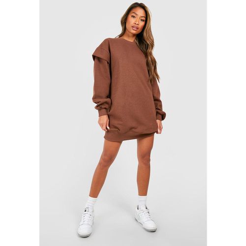 Vestido Sudadera Oversize, Brown - boohoo - Modalova