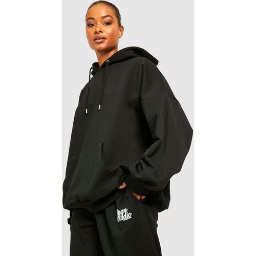 Sudadera Tall Súper Oversize Con Capucha Y Filo Ancho - boohoo - Modalova