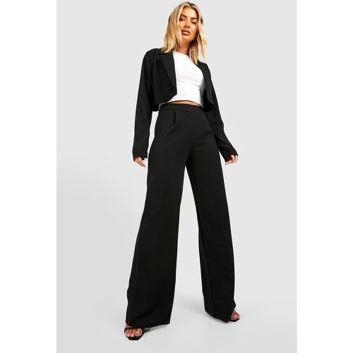 Pantalón Básico Ancho De Tela Jersey - boohoo - Modalova