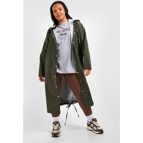 Parka Plus Impermeable De Corte Largo Y Tela Doble - boohoo - Modalova