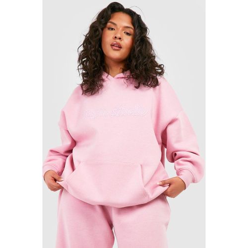 Sudadera Plus Oversize Con Capucha Y Bordado Dsgn Studio 3D - boohoo - Modalova