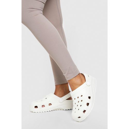 Sandali Mules con suola spessa e zeppa - boohoo - Modalova