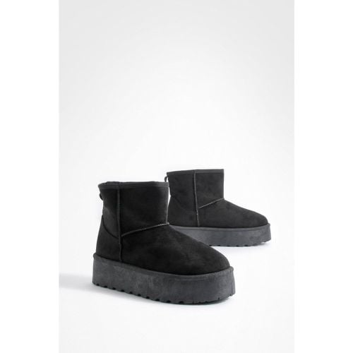 Botas Mini Cómodas De Holgura Ancha Con Plataforma - boohoo - Modalova