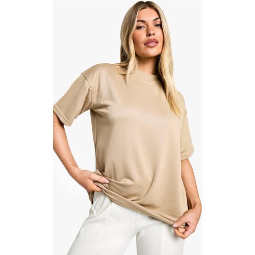 T-shirt oversize super morbida in French Terry - boohoo - Modalova