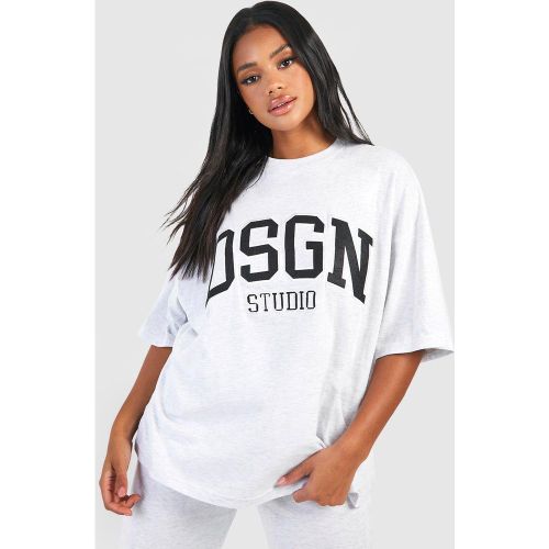 T-shirt oversize con applique Dsgn Studio - boohoo - Modalova