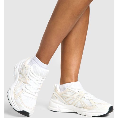 Zapatillas Deportivas Dad Gruesas Con Rayas En Contraste - boohoo - Modalova