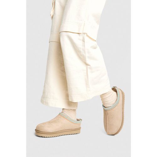 Sandali Mules comodi con ricami - boohoo - Modalova