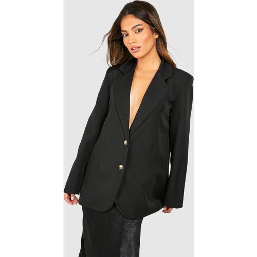 Blazer Basic oversize a monopetto con due bottoni - boohoo - Modalova