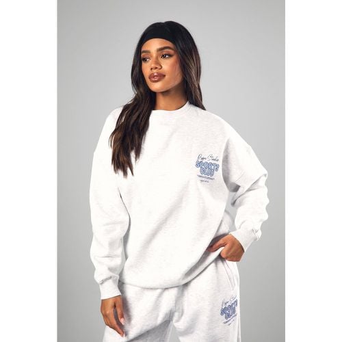 Sudadera Oversize Con Eslogan Dsgn Studio Sports - boohoo - Modalova