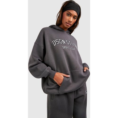 Sudadera Oversize Con Capucha Y Aplique Dsgn Studio - boohoo - Modalova