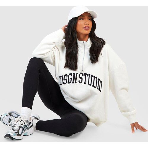 Sudadera Petite Dsgn Studio Con Cremallera A Un Cuarto - boohoo - Modalova