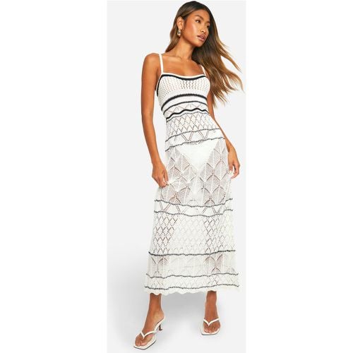 Vestito maxi in maglia a punta fine monocromatico - boohoo - Modalova