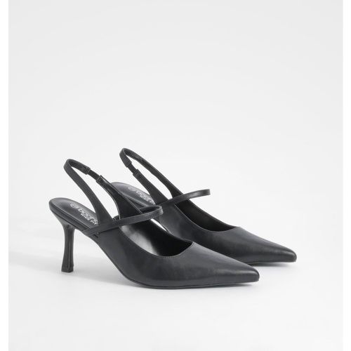 Zapatos De Salón De Holgura Ancha Con Talón Descubierto - boohoo - Modalova