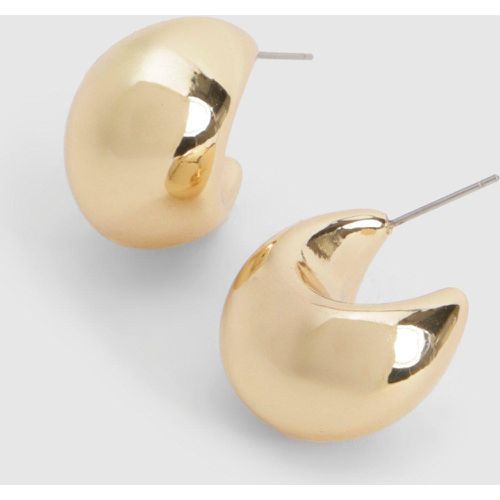 Gold Chunky Mini Hoop Earring - boohoo - Modalova