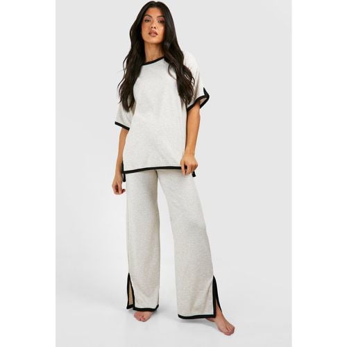 Set Loungewear da casa Premaman a coste con bordi a contrasto - boohoo - Modalova