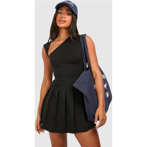 Pleated Tennis Skirt, Negro - boohoo - Modalova