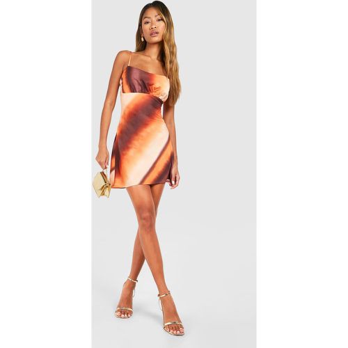 Ombre Mini Slip Dress, Naranja - boohoo - Modalova