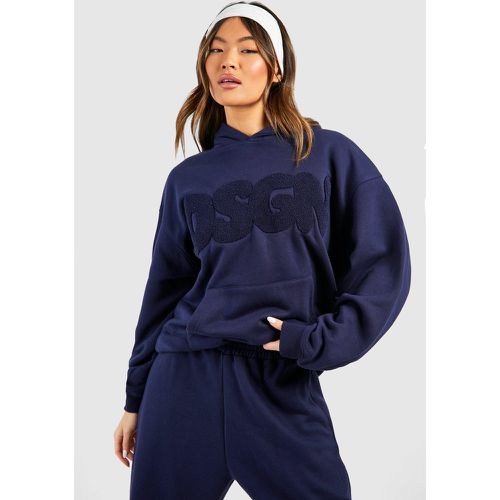 Sudadera Oversize Con Capucha Y Aplique De Felpa Dsgn Studio - boohoo - Modalova