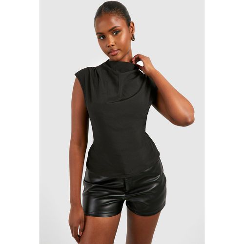 Blusa Sin Mangas, Negro - boohoo - Modalova