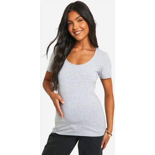 T-shirt Premaman Basic a maniche corte con scollo rotondo - boohoo - Modalova