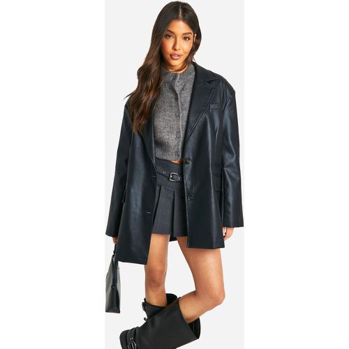 Americana Oversize De Cuero Sintético - boohoo - Modalova