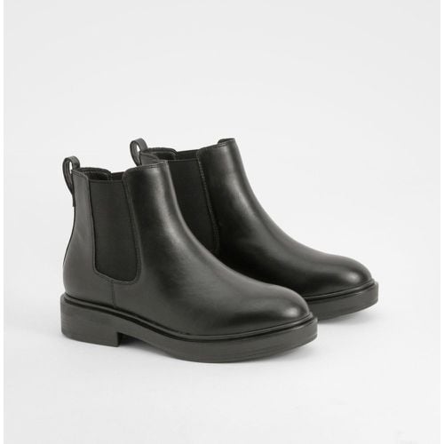 Botas Chelsea Bajas De Holgura Ancha Con Panel - boohoo - Modalova