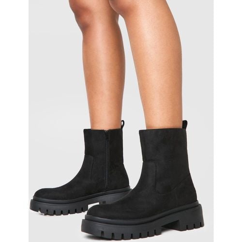 Botas Chelsea De Caña Ancha Con Etiqueta - boohoo - Modalova