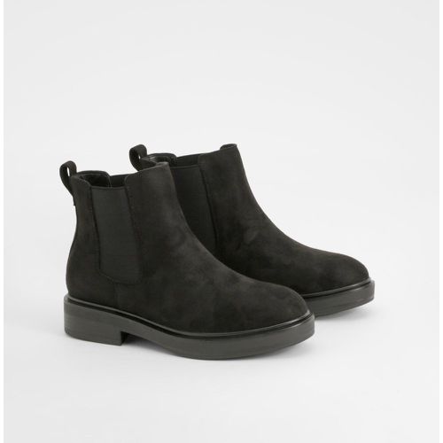 Botas Chelsea Bajas De Holgura Ancha Con Panel - boohoo - Modalova